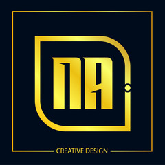 Initial Letter NA Logo Template Design