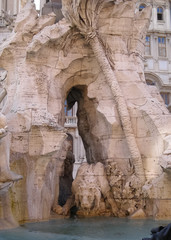 Piazza Navona fountain in Rome