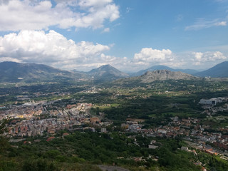 Fototapeta na wymiar View of the city of Monte Cassino