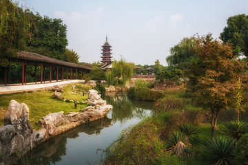 Fototapeta na wymiar Ancient town Suzhou, Shanghai, China