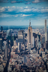 view above the cityscape