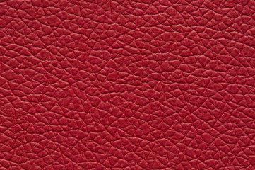 Fototapeta premium Dark red artificial leather with large texture.
