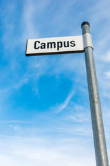 Fototapeta premium Campus Sign