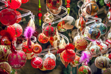 Christmas decorations at the market in Vienna