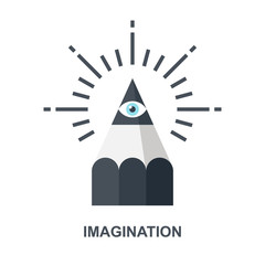 Imagination icon concept