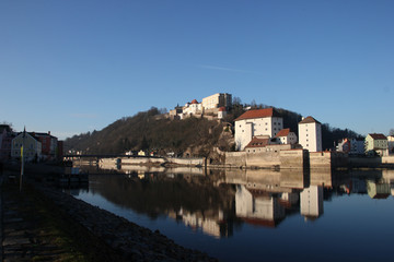 Fototapeta premium Passau - die Dreiflüsse Stadt