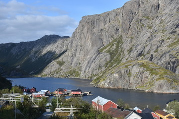 Nusfjord, Lofoten, Flakstad, Flakstadøya, Fischerdorf, Hafen, Fischerboot, Boot, Fischereihafen,...