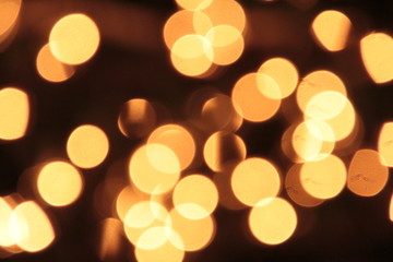 Colorful bokeh of color light background in Chrismas event