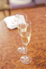 Wedding champagne glasses