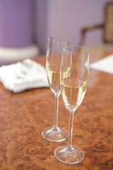 Wedding champagne glasses