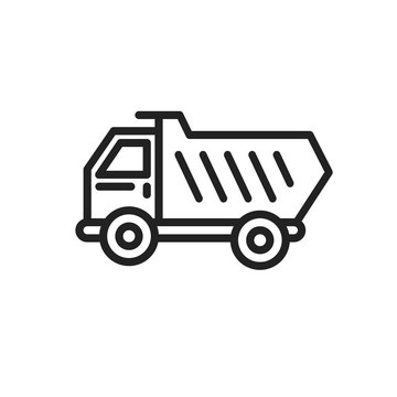 dump truck vector icon