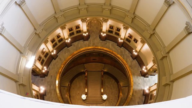 Denver Colorado - State Capitol inside hall (top view)