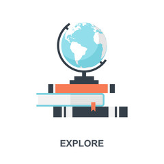 Explore icon concept
