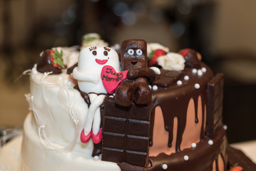 Hochzeit Torte Liebe