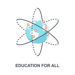 Education for All icon concept