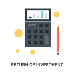 Return of Investment icon concept