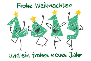 Frohe Weihnachten und ein frohes neues Jahr