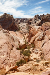 White Domes hiking trail in Valley of Fire state park Nevada