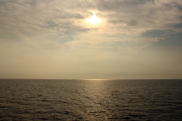 Fototapeta premium sunset, sunrise on sea