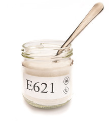 Jar of E621 very unhealthy  monosodium glutamate