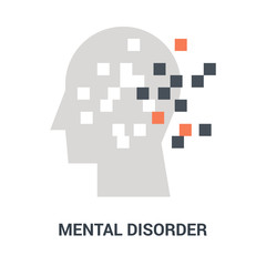 mental disorder icon concept