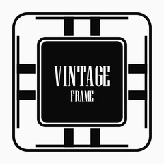 Vintage art deco frame