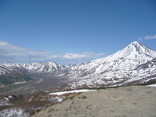Fototapeta premium view of mountains