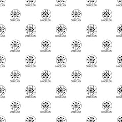 Faded dandelion pattern seamless vector repeat geometric for any web design