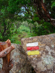 Image of marking of a hiking trail