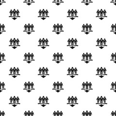 Teamwork pattern seamless vector repeat geometric for any web design