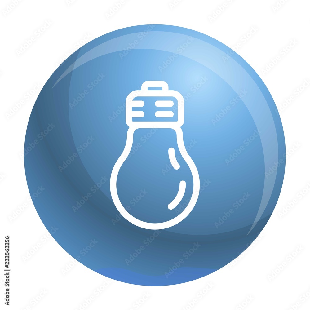 Poster light bulb icon. outline light bulb vector icon for web design isolated on white background