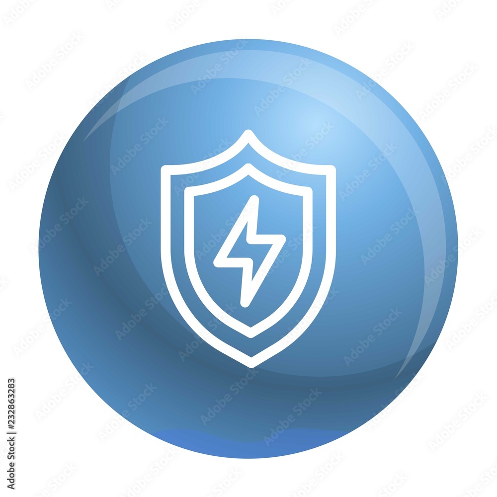 Poster light shield icon. outline light shield vector icon for web design isolated on white background