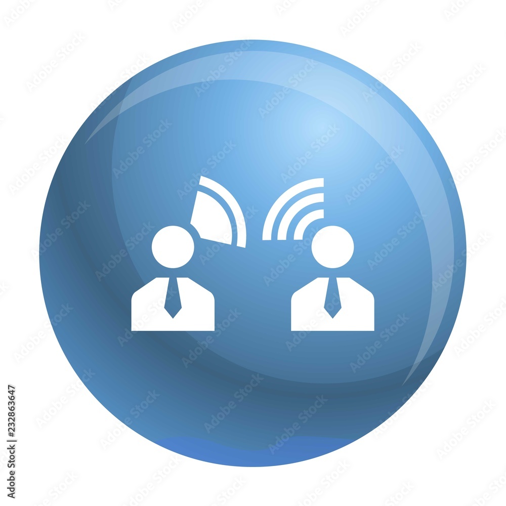 Poster candidate speech icon. simple illustration of candidate speech vector icon for web design isolated o