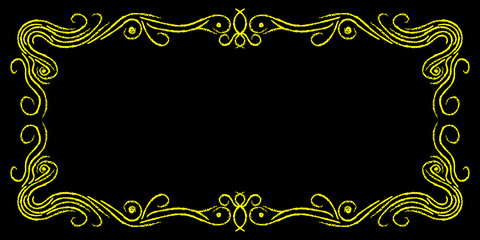 frame of ornate lines