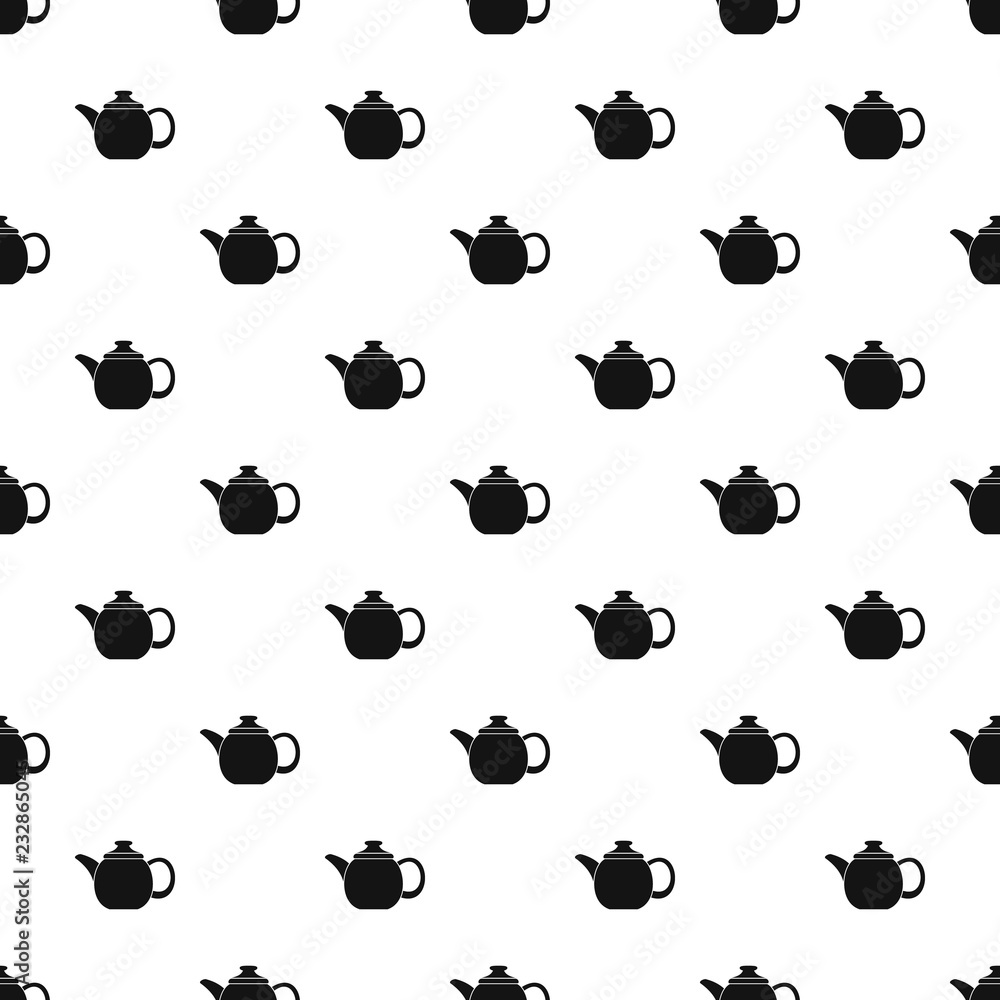 Poster steel teapot pattern seamless vector repeat geometric for any web design
