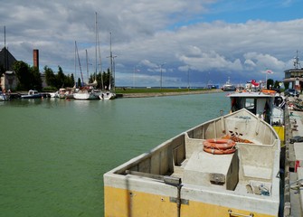 Hafen von Frombork an polnischer Ostseeküste