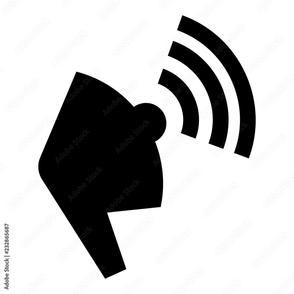 Poster megaphone icon. simple illustration of megaphone vector icon for web design isolated on white backgr