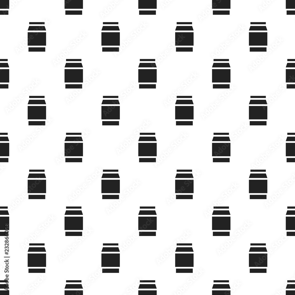 Poster Polycarbonate jar pattern seamless vector repeat for any web design