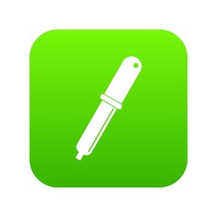 Color picker pipette icon digital green for any design isolated on white vector illustration