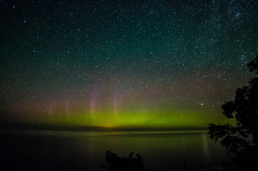Northern Lights over Lake Superior