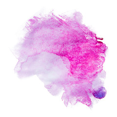 pink purple Violet watercolor stain DIY hand drawn.