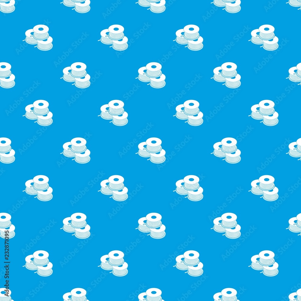 Poster coil for d printer pattern vector seamless blue repeat for any use