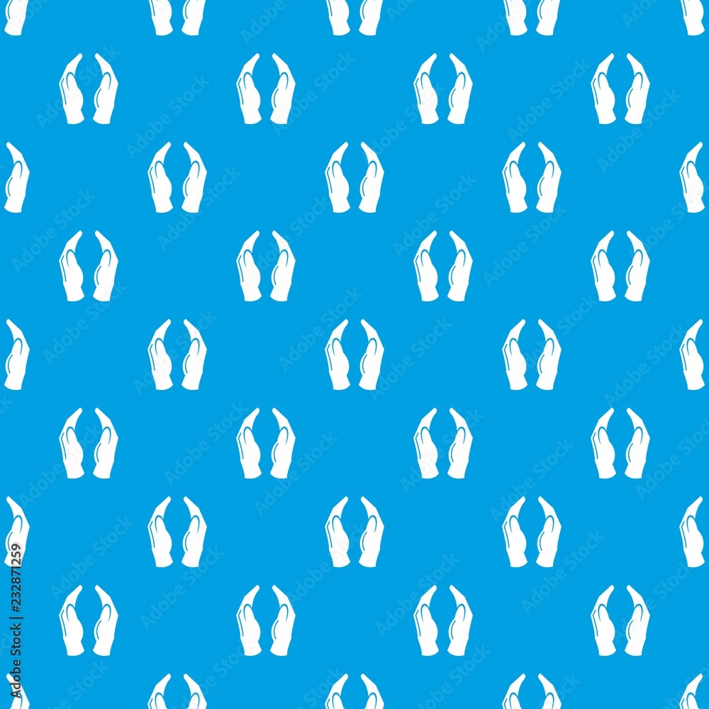 Aufkleber jainism pattern vector seamless blue repeat for any use