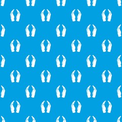 Jainism pattern vector seamless blue repeat for any use