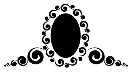 Hand drawn vector floral ornament