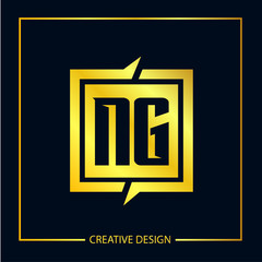 Initial Letter NG Logo Template Design