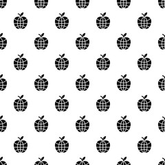 World apple pattern vector seamless repeating for any web design