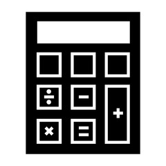 Calculator icon. Simple illustration of calculator vector icon for web design isolated on white background