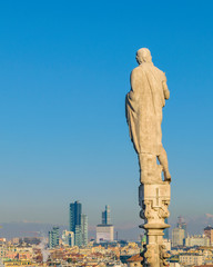Cityscape Aerial View Milan City, Italy