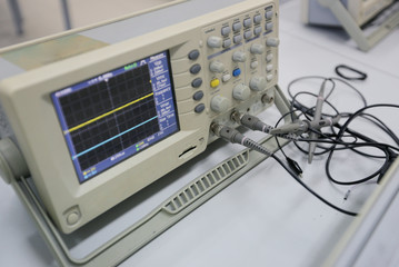 Electrical engineering classroom, measuring devices in the laboratory, electrical laboratory And...